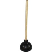 Impact Products Plunger, Industrial, Wood Handle, 6-1/10"x6-1/10"x22-1/2", BK IMP9200